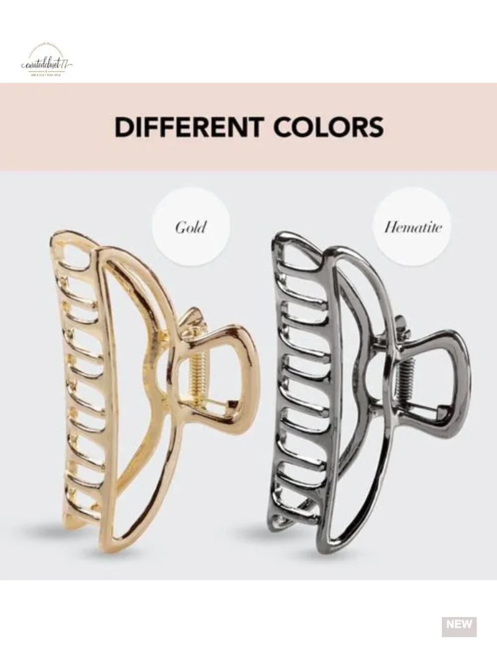 Metal Hair Claw Clip - Durable & Elegant Claw Clip for All Hair Types